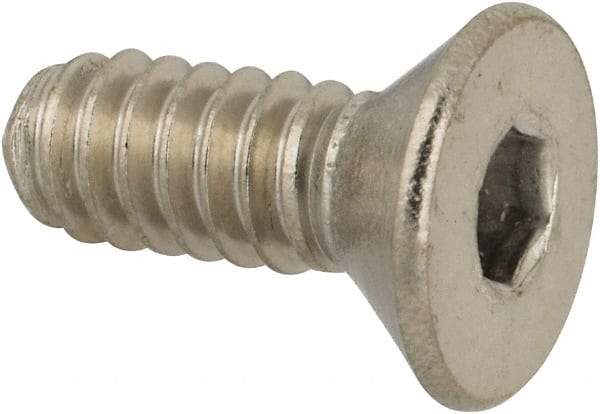 Value Collection - #10-24 UNC Hex Socket Drive, 82° Flat Screw - Grade 316 Stainless Steel, 1/2" OAL - Makers Industrial Supply