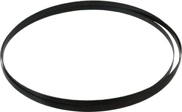 Starrett - 14 TPI, 7' 11" Long x 3/8" Wide x 0.025" Thick, Welded Band Saw Blade - Carbon Steel, Toothed Edge, Raker Tooth Set, Flexible Back, Contour Cutting - Makers Industrial Supply