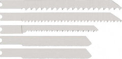 DeWALT - 15 Piece, 3" to 4" Long, 5 to 12 Teeth per Inch, Bi-Metal Jig Saw Blade Set - Toothed Edge, U-Shank - Makers Industrial Supply