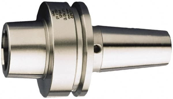 HAIMER - 10mm Hole Diam, HSK63F Taper Shank Shrink Fit Tool Holder & Adapter - 85mm Projection, 24mm Nose Diam, 42mm Clamping Depth, 25,000 RPM - Exact Industrial Supply