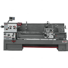 Jet - 18" Swing, 80" Between Centers, 230/460 Volt, Triple Phase Engine Lathe - 7MT Taper, 7-1/2 hp, 25 to 1,800 RPM, 3-1/8" Bore Diam, 40" Deep x 48-7/8" High x 136 -1/8" Long - Makers Industrial Supply