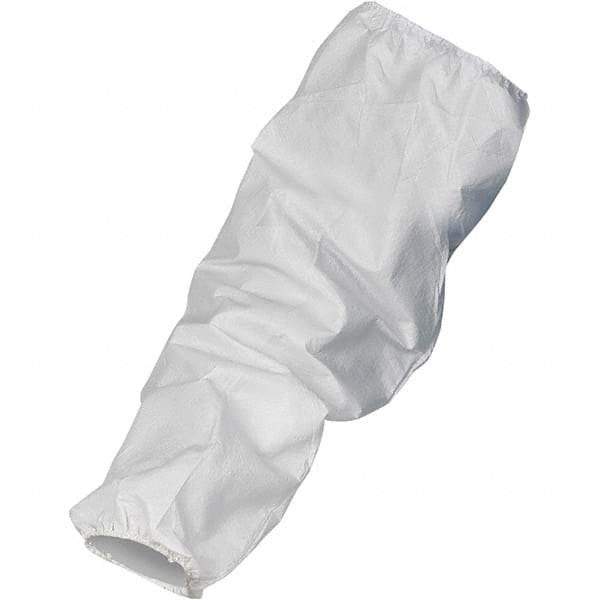 KleenGuard - Size Universal, White Kleenguard Disposable Sleeve - 18" Long Sleeve, Elastic Opening at Both Ends - Makers Industrial Supply