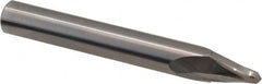 Accupro - 10° Taper Angle per Side, 3/16" Small End Diam, 7/16" LOC, Solid Carbide 2 Flute Tapered Ball End Mill - 2-1/2" OAL, 5/16" Shank Diam, Spiral Flute - Makers Industrial Supply