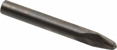 Accupro - 10° Taper Angle per Side, 7/32" Small End Diam, 0.366" LOC, Solid Carbide 2 Flute Tapered Ball End Mill - 2-1/2" OAL, 5/16" Shank Diam, Spiral Flute - Makers Industrial Supply