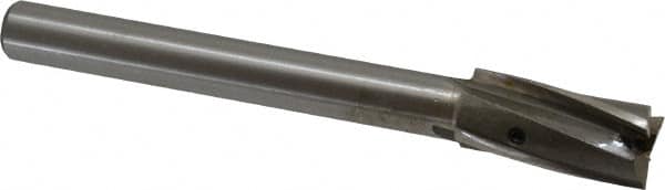 Value Collection - 45/64" Diam, 1/2" Shank, Diam, 3 Flutes, Straight Shank, Interchangeable Pilot Counterbore - Makers Industrial Supply