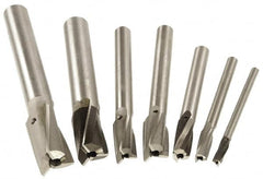 Value Collection - 7 Piece, 3 Flutes, Straight Shank, Interchangeable Pilot Counterbore Set - Makers Industrial Supply