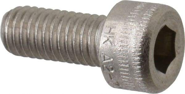 Holo-Krome - M5x0.80 Metric Coarse Hex Socket Drive, Socket Cap Screw - Grade Austenitic A4 Stainless Steel, Uncoated, Fully Threaded, 12mm Length Under Head - Makers Industrial Supply