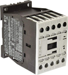 Eaton Cutler-Hammer - 3 Pole, 24 to 27 Coil VDC, 20 Amp, Nonreversible Open Enclosure IEC Contactor - 1 Phase hp: 0.5 at 115 V, 1 at 200 V, 1.5 at 230 V, 3 Phase hp: 3 at 200 V, 3 at 230 V, 5 at 460 V, 7.5 at 575 V, 9 Amp Inductive Load Rating Listed - Makers Industrial Supply