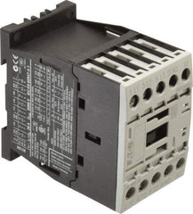 Eaton Cutler-Hammer - 3 Pole, 24 Coil VAC, 20 Amp, Nonreversible Open Enclosure IEC Contactor - 1 Phase hp: 1 at 115 V, 2 at 200 V, 2 at 230 V, 3 Phase hp: 10 at 460 V, 10 at 575 V, 3 at 200 V, 3 at 230 V, 12 Amp Inductive Load Rating Listed - Makers Industrial Supply