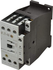 Eaton Cutler-Hammer - 3 Pole, 24 to 27 Coil VDC, 40 Amp, Nonreversible Open Enclosure IEC Contactor - 1 Phase hp: 2 at 115 V, 3 at 200 V, 5 at 230 V, 3 Phase hp: 10 at 230 V, 15 at 460 V, 20 at 575 V, 7.5 at 200 V, 25 Amp Inductive Load Rating Listed - Makers Industrial Supply