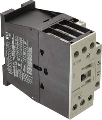 Eaton Cutler-Hammer - 3 Pole, 24 to 27 Coil VDC, 40 Amp, Nonreversible Open Enclosure IEC Contactor - 1 Phase hp: 3 at 115 V, 5 at 200 V, 5 at 230 V, 3 Phase hp: 10 at 200 V, 10 at 230 V, 20 at 460 V, 25 at 575 V, 32 Amp Inductive Load Rating Listed - Makers Industrial Supply