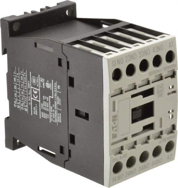 Eaton Cutler-Hammer - 4 Pole, 4NO, 110/120 VAC Control Relay - 10 Amps, 220 VAC to 500 VAC - Makers Industrial Supply