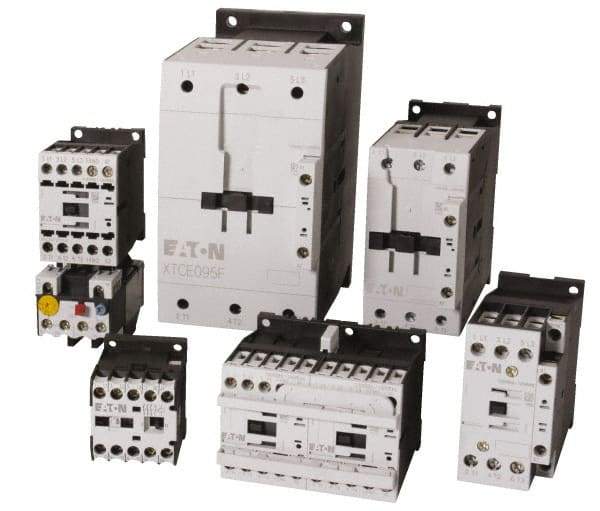 Eaton Cutler-Hammer - 3 Pole, 24 Coil VAC, 88 Amp, Nonreversible Open Enclosure IEC Contactor - 1 Phase hp: 10 at 200 V, 15 at 230 V, 5 at 115 V, 3 Phase hp: 20 at 200 V, 25 at 230 V, 50 at 460 V, 60 at 575 V, 65 Amp Inductive Load Rating Listed - Makers Industrial Supply