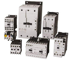 Eaton Cutler-Hammer - 3 Pole, 24 to 27 Coil VDC, 80 Amp, Nonreversible Open Enclosure IEC Contactor - 1 Phase hp: 10 at 230 V, 3 at 115 V, 7.5 at 200 V, 3 Phase hp: 15 at 200 V, 20 at 230 V, 40 at 460 V, 50 at 575 V, 50 Amp Inductive Load Rating Listed - Makers Industrial Supply