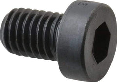 Holo-Krome - M8x1.25 Metric Coarse Hex Socket Drive, Low Socket Cap Screw - Grade 10.9 Alloy Steel, Black Oxide Finish, Fully Threaded, 12mm Length Under Head - Makers Industrial Supply