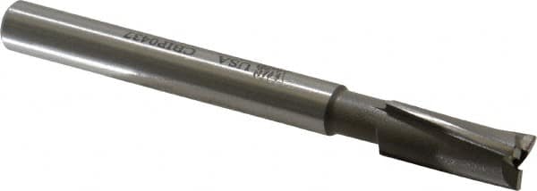 Made in USA - 7/16" Diam, 3/8" Shank, Diam, 3 Flutes, Straight Shank, Interchangeable Pilot Counterbore - Makers Industrial Supply