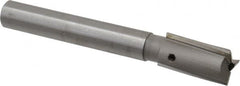 Made in USA - 13/16" Diam, 5/8" Shank, Diam, 3 Flutes, Straight Shank, Interchangeable Pilot Counterbore - Exact Industrial Supply