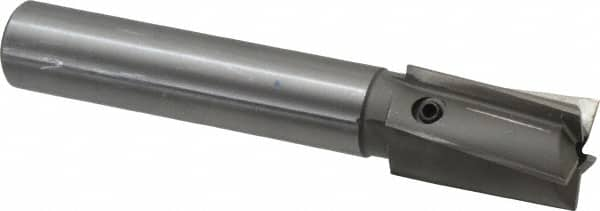 Made in USA - 1-1/4" Diam, 1" Shank, Diam, 5 Flutes, Straight Shank, Interchangeable Pilot Counterbore - Makers Industrial Supply