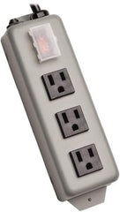 Tripp-Lite - 10 Outlets, 120 VAC15 Amps, 6' Cord, Power Outlet Strip - Keyhole, Tab Mount, 5-15 NEMA Configuration, 8-3/4" Strip - Makers Industrial Supply