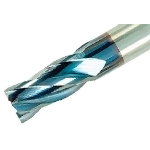 Iscar - 5/8", 4 Flute, Single End, Solid Carbide, Corner Chamfer End Mill - 3-1/2" OAL, 30° Helix, Right Hand Flute, 1-1/4" LOC, Right Hand Cut - Makers Industrial Supply