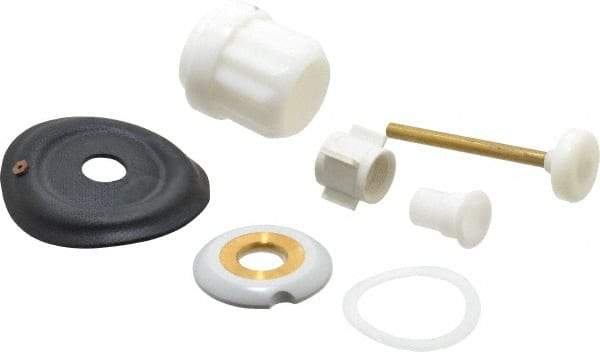 Made in USA - Toilet Flush Valve Repair Kit - For Use With Coyne and Delaney, Contain Relief Valve, Bushing, Auxiliary Valve Retainer with Seal, Diaphragm, Guides, Choke Ring, Main Seat, Friction Ring - Makers Industrial Supply