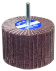 3 x 2 x 1/4" - 120 Grit - Aluminum Oxide - Non-Woven Flap Wheel - Makers Industrial Supply