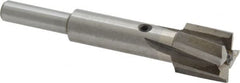 Value Collection - 9/16" Diam, 1/4" Shank, Diam, 4 Flutes, Straight Shank, Interchangeable Pilot Counterbore - Makers Industrial Supply