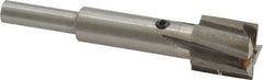 Value Collection - 19/32" Diam, 1/4" Shank, Diam, 4 Flutes, Straight Shank, Interchangeable Pilot Counterbore - Makers Industrial Supply