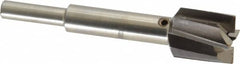 Value Collection - 21/32" Diam, 1/4" Shank, Diam, 4 Flutes, Straight Shank, Interchangeable Pilot Counterbore - Makers Industrial Supply