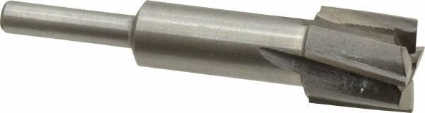 Value Collection - 23/32" Diam, 1/4" Shank, Diam, 4 Flutes, Straight Shank, Interchangeable Pilot Counterbore - Makers Industrial Supply