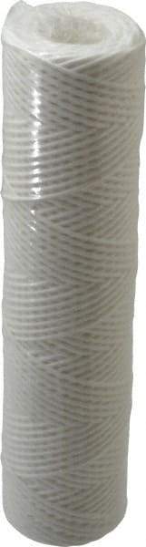 Parker - 2-1/2" OD, 10µ, Polyester String-Wound Cartridge Filter - 10" Long - Makers Industrial Supply