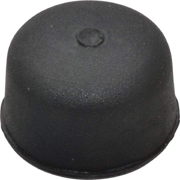 De-Sta-Co - 0.752" Max Diam, 5/16-18 Thread, Neoprene, Slip On, Round End, Clamp Spindle Assembly Replacement Cap - For 5/16" Diam Hex Head Spindle, 1/2" OAL, 0.3150" Hole Diam - Makers Industrial Supply