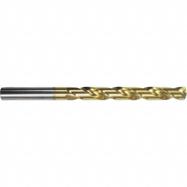 Jobber Length Drill Bit: 0.1004″ Dia, 130 °, Cobalt TiN Finish, 2.2441″ OAL, Right Hand Cut, Spiral Flute, Straight-Cylindrical Shank, Series 657