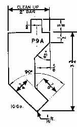 Made in USA - 20 Ft. Punch Length, Press Brake Punch - 0.187 Inch Gauge Capacity - Makers Industrial Supply