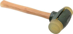 Garland - 4 Lb Head 2" Face Urethane Split Head Hammer - Wood Handle - Makers Industrial Supply