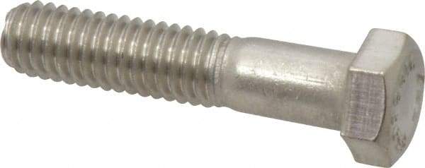 Value Collection - 3/8-16 UNC, 1-3/4" Length Under Head Hex Head Cap Screw - Partially Threaded, Grade 316 Stainless Steel, Uncoated, 9/16" Hex - Makers Industrial Supply