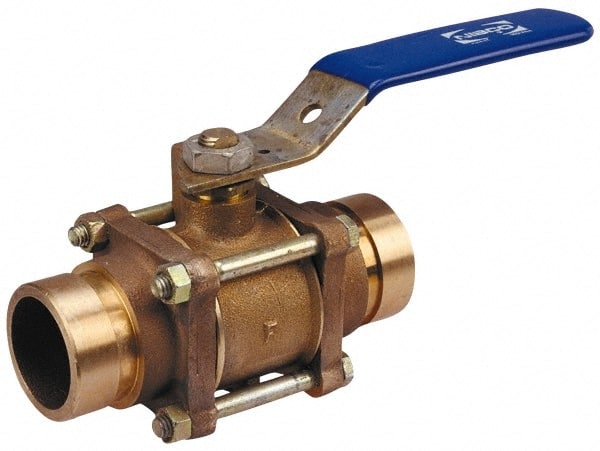 NIBCO - 1-1/2" Pipe, Full Port, Carbon Steel Standard Ball Valve - Makers Industrial Supply