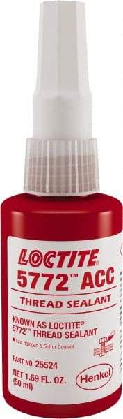 Loctite - 50 mL, Yellow, Low Strength Liquid Thread Sealant - 24 hr Full Cure Time - Makers Industrial Supply