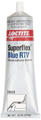 Loctite - 12 oz Tube Blue RTV Silicone Gasket Sealant - 500°F Max Operating Temp, 30 min Tack Free Dry Time, 24 hr Full Cure Time, Series 234 - Makers Industrial Supply