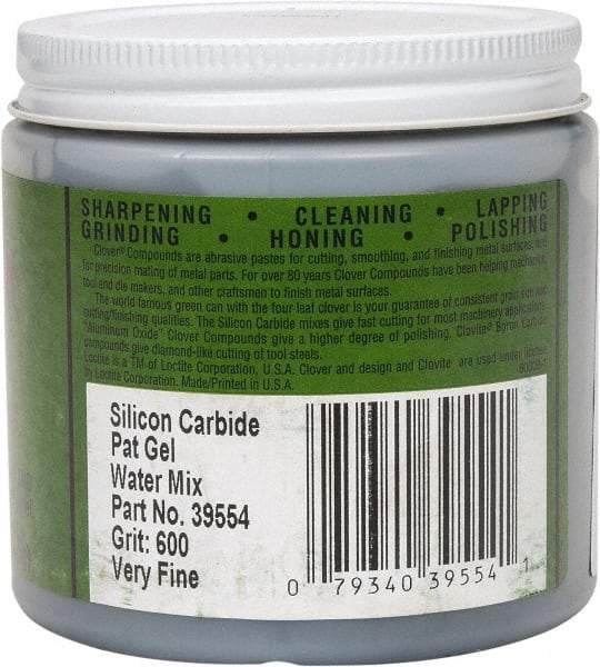 Loctite - 1 Lb Water Soluble Compound - Compound Grade Super Fine, 600 Grit, Black & Gray, Use on General Purpose - Makers Industrial Supply