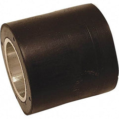 Dynabrade - 1" Diam x 1" Wide Contact Wheel - 1/4" Arbor Hole, Flat, 80 Duro Rubber Face - Makers Industrial Supply