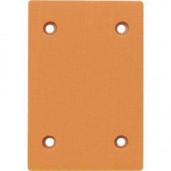 Dynabrade - 4-1/4 x 3" Rectangular Hook Face Backing Pad - Dynabug II Compatible, Screw Attachment, Nonvacuum Pad, 3/8" Thick, Medium Density, Long Nap - Makers Industrial Supply