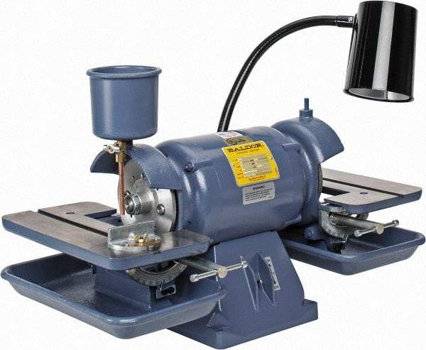 Baldor - 6" Wheel Diam x 1" Wheel Width, 1/2 hp Bench Grinder - 1-1/4" Arbor Hole Diam, 1 Phase, 3,600 Max RPM, 115 Volts - Makers Industrial Supply