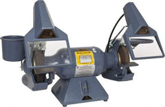 Baldor - 7" Wheel Diam x 1" Wheel Width, 1/2 hp Grinder - 5/8" Arbor Hole Diam, 1 Phase, 3,600 Max RPM, 115/230 Volts - Makers Industrial Supply