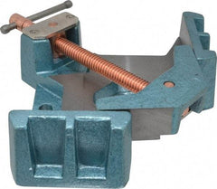 Wilton - Fixed Angle, 2 Axes, 4-1/8" Long, 1-3/8" Jaw Height, 3-11/32" Max Capacity, Cast Iron Angle & Corner Clamp - 90° Clamping Angle - Makers Industrial Supply