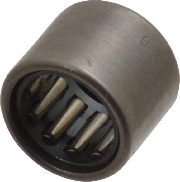 IKO - 0.315" Bore Diam, 850 Lb. Dynamic Capacity, 8 x 12 x 10mm, Caged, Open End, Shell Needle Roller Bearing - 0.472" Outside Diam, 0.394" Wide - Makers Industrial Supply