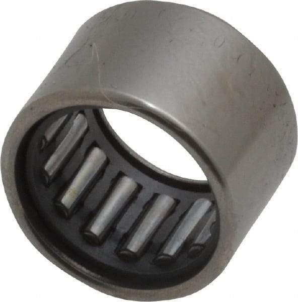 IKO - 0.394" Bore Diam, 990 Lb. Dynamic Capacity, 10 x 14 x 10mm, Caged, Open End, Shell Needle Roller Bearing - 0.551" Outside Diam, 0.394" Wide - Makers Industrial Supply