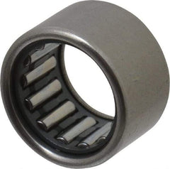 IKO - 0.512" Bore Diam, 1,530 Lb. Dynamic Capacity, 13 x 19 x 12mm, Caged, Open End, Shell Needle Roller Bearing - 3/4" Outside Diam, 0.472" Wide - Makers Industrial Supply