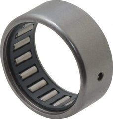 IKO - 11/16" Bore Diam, 1,290 Lb. Dynamic Capacity, 11/16 x 7/8 x 3/8", Caged, Open End, Shell Needle Roller Bearing - 7/8" Outside Diam, 3/8" Wide - Makers Industrial Supply