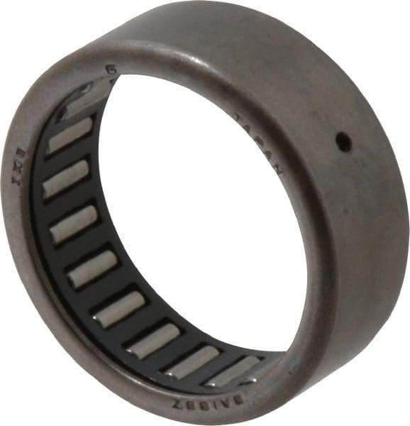 IKO - 1-1/8" Bore Diam, 2,900 Lb. Dynamic Capacity, 1-1/8 x 1-3/8 x 1/2", Caged, Open End, Shell Needle Roller Bearing - 1-3/8" Outside Diam, 1/2" Wide - Makers Industrial Supply